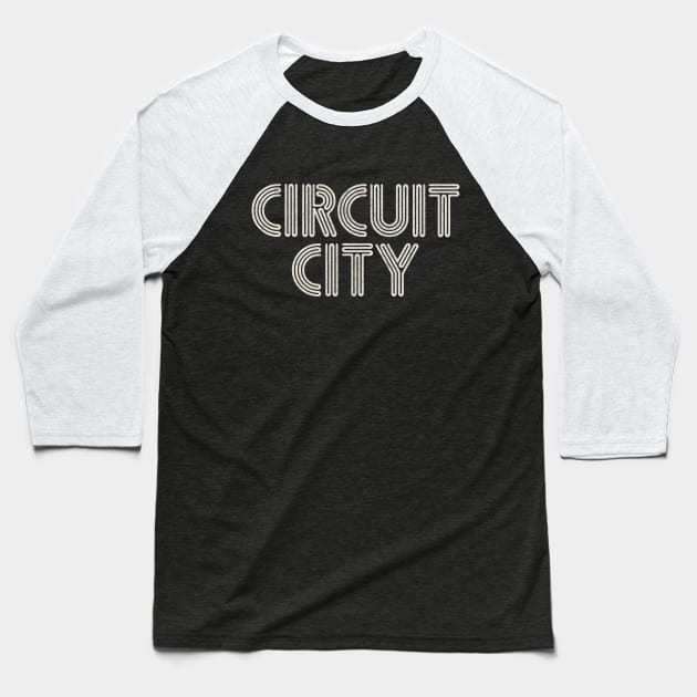 Circuit City Baseball T-Shirt by Turboglyde